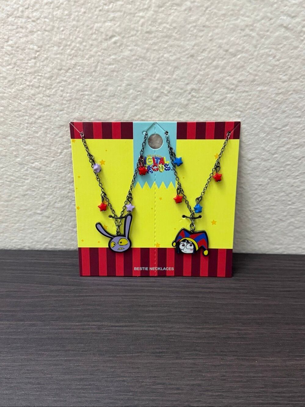 The Amazing Digital Circus Pomni & Jax Charm Best Friend Necklace Set